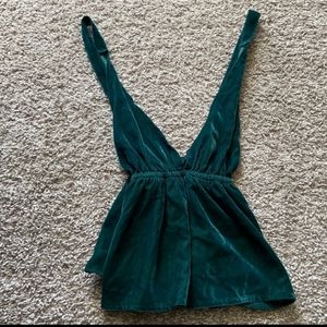 UO velvety green top